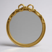 24-Inch Gold Bow Resin Mirror for Nursery