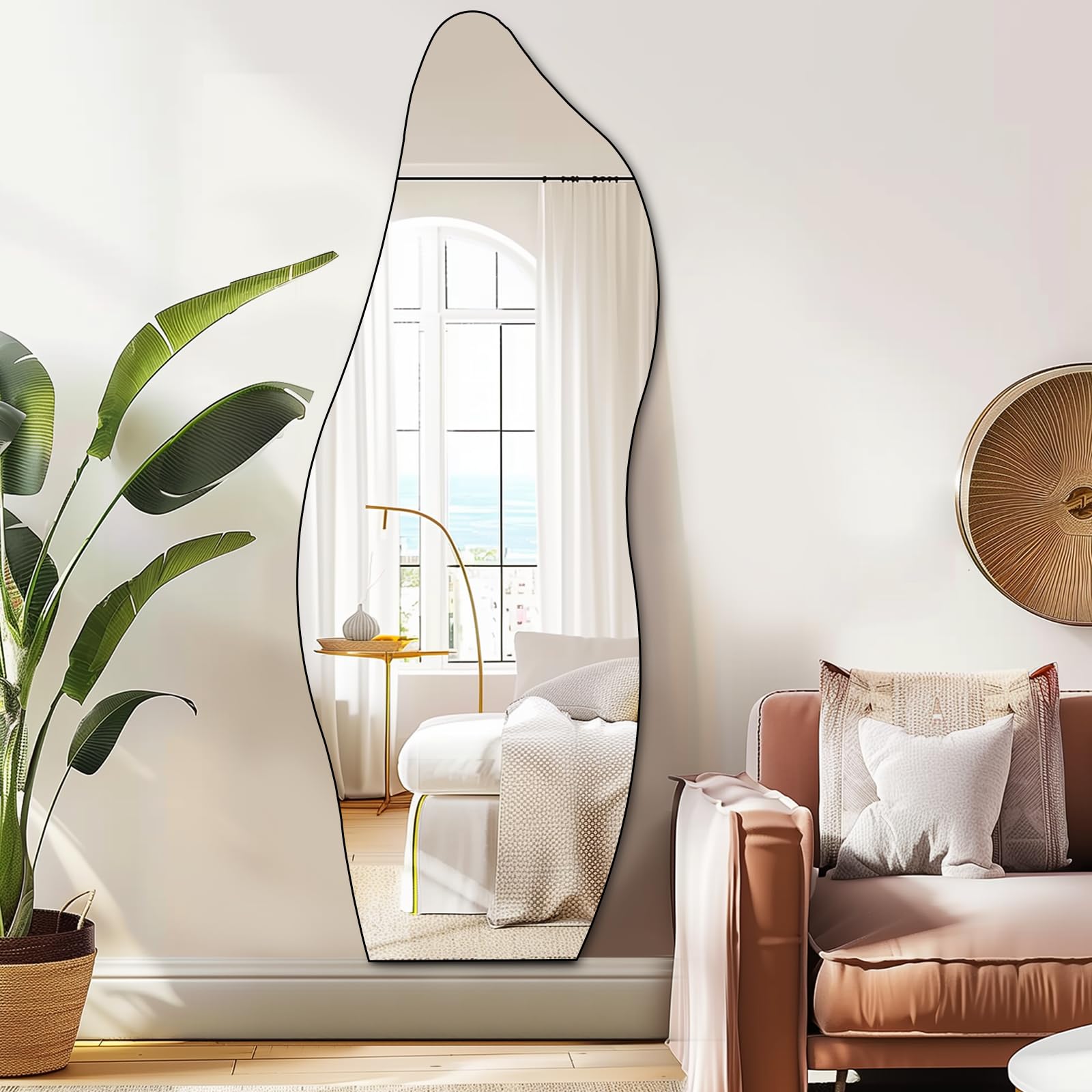 Full Length Irregular Wave Mirror 63x24