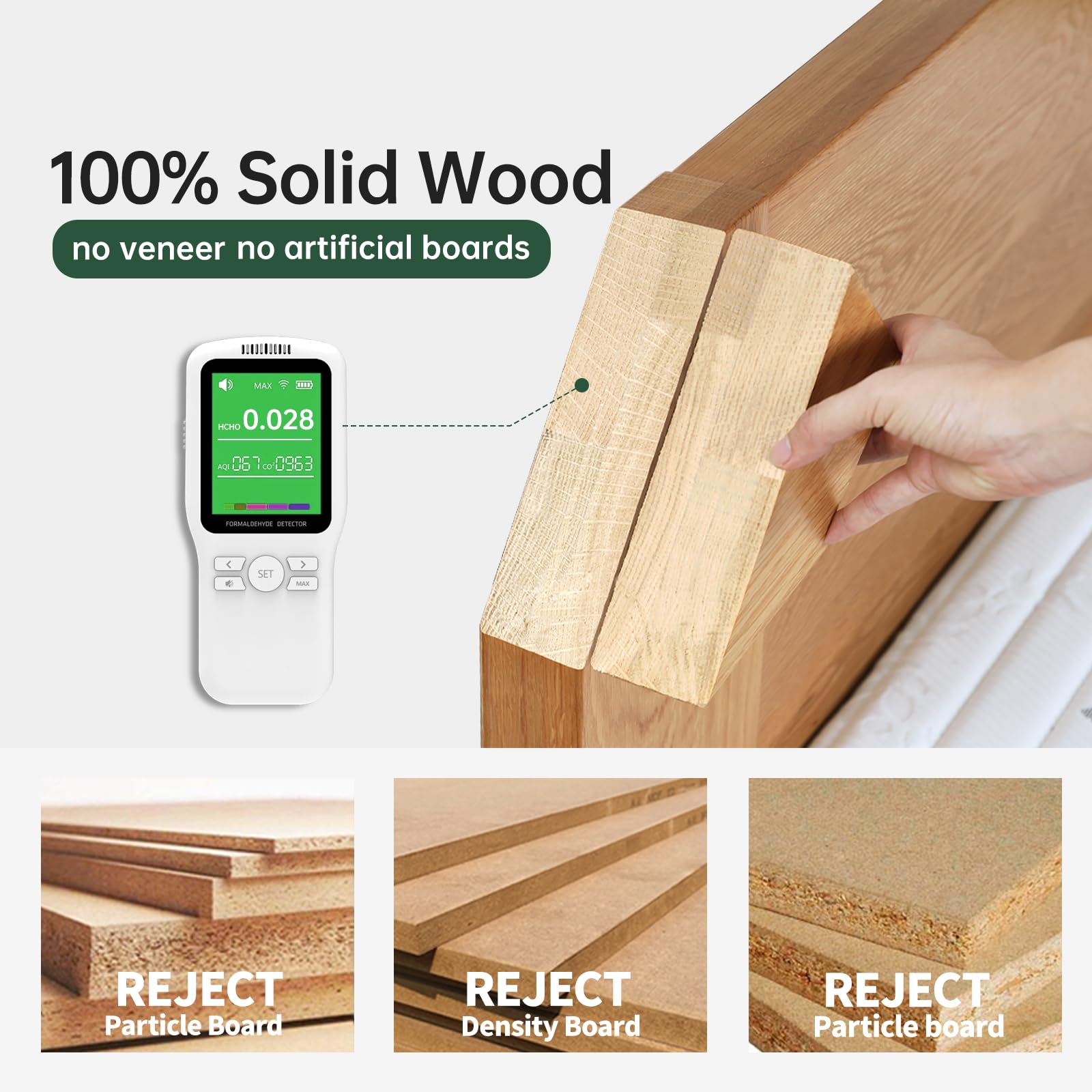 YESWOOD White Wood Nightstand with 2 Drawers, Modern Small Bedside Table, Low-Profile End Table with Rounded Corners & Hidden Handle, Cute Night Stand for Bedroom, Study(18.9" H)