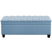 Storage Ottoman Bench with Tufted Upholstery
