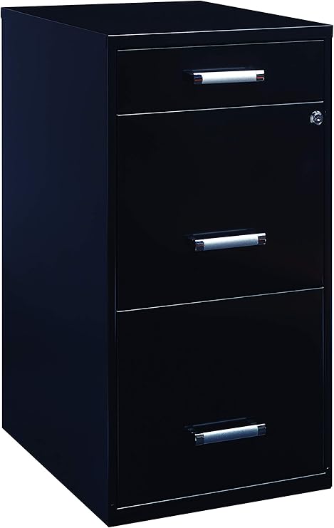 3 Drawer Steel File Cabinet with Lock - Letter Size