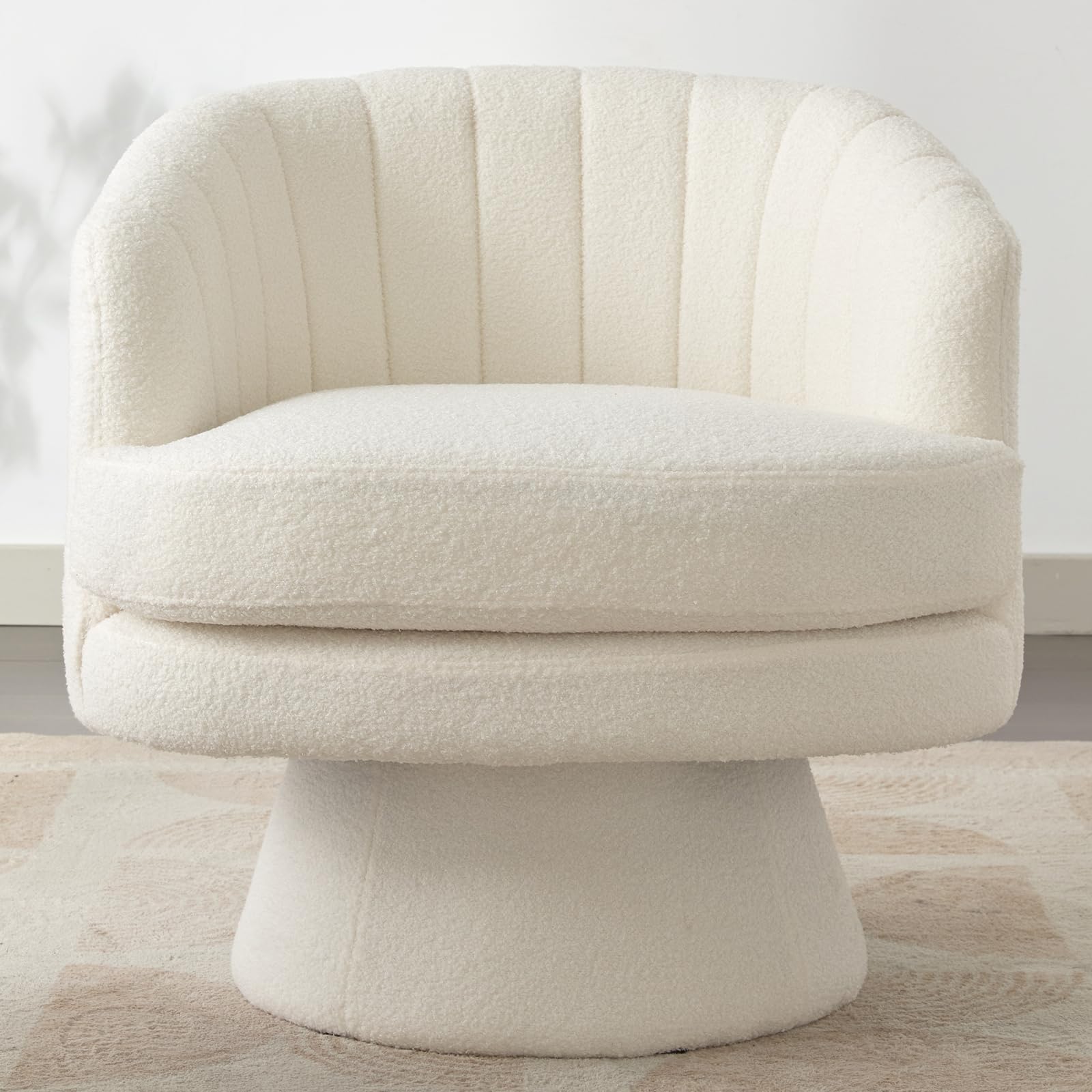 360° Swivel Barrel Chair with Armrest