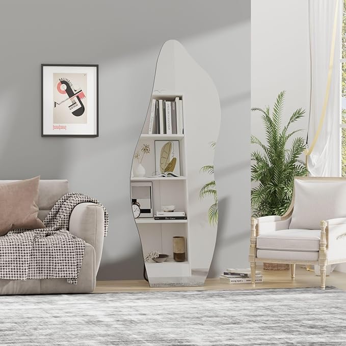 Full Length Irregular Wave Mirror 63x24