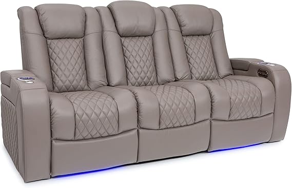 Home Theater Reclining Sofa with Fold-Down Table