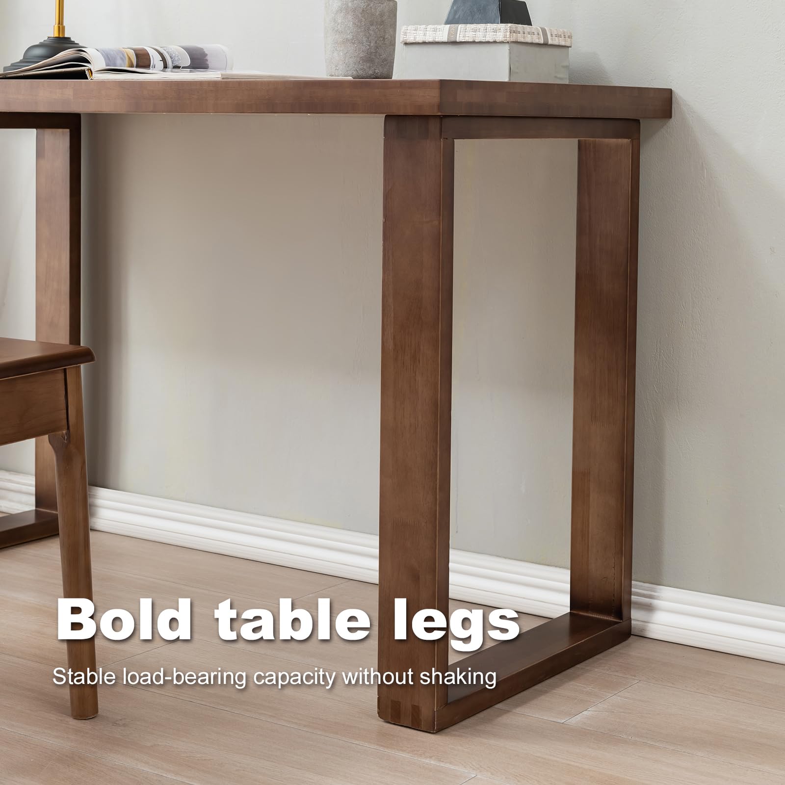 Solid Wood Computer Desk 47 Inch
