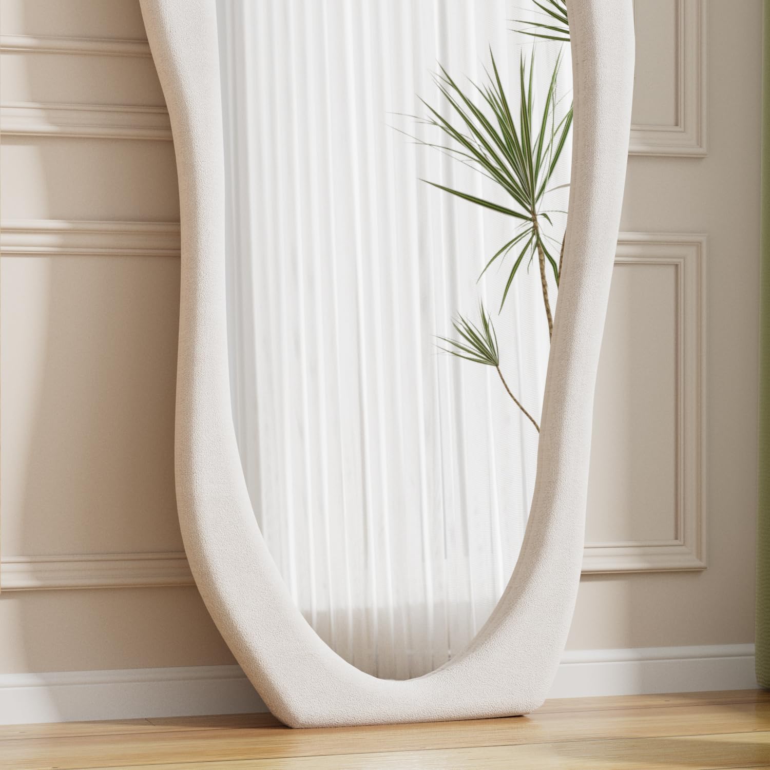Irregular Wavy Full Length Floor Mirror 63x24