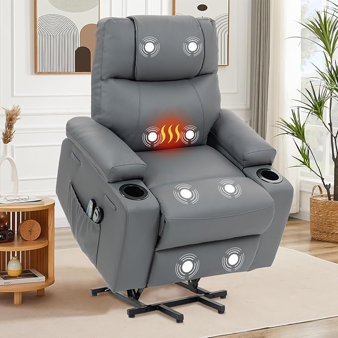 Power Lift Recliner with Massage and Heat