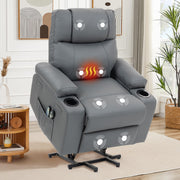 Electric Lift Recliner Chair with Massage and Heat