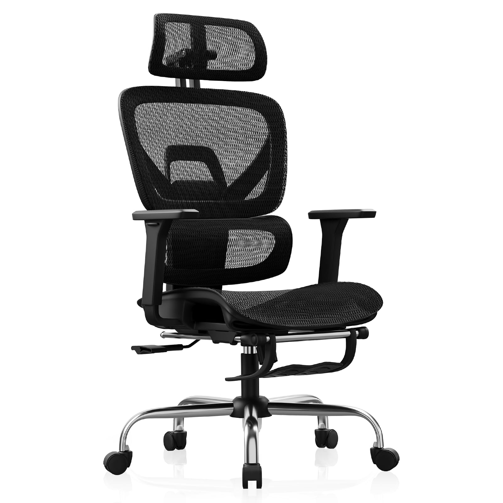 Ergonomic Mesh Office Chair with Footrest