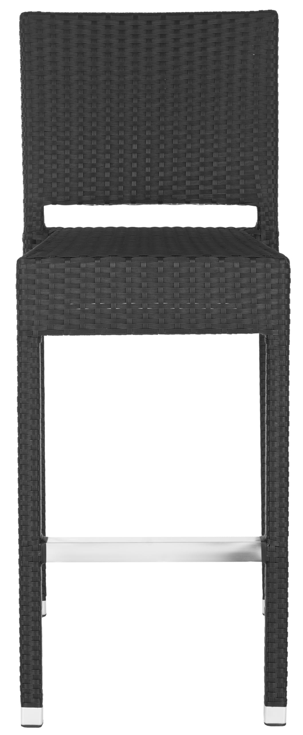 Black Wicker Indoor Outdoor Bar Stool