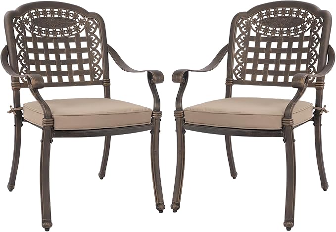 3 Piece Cast Aluminum Patio Bistro Set