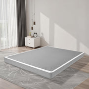 Box Spring Queen Size Bed Frame with Washable Fabric