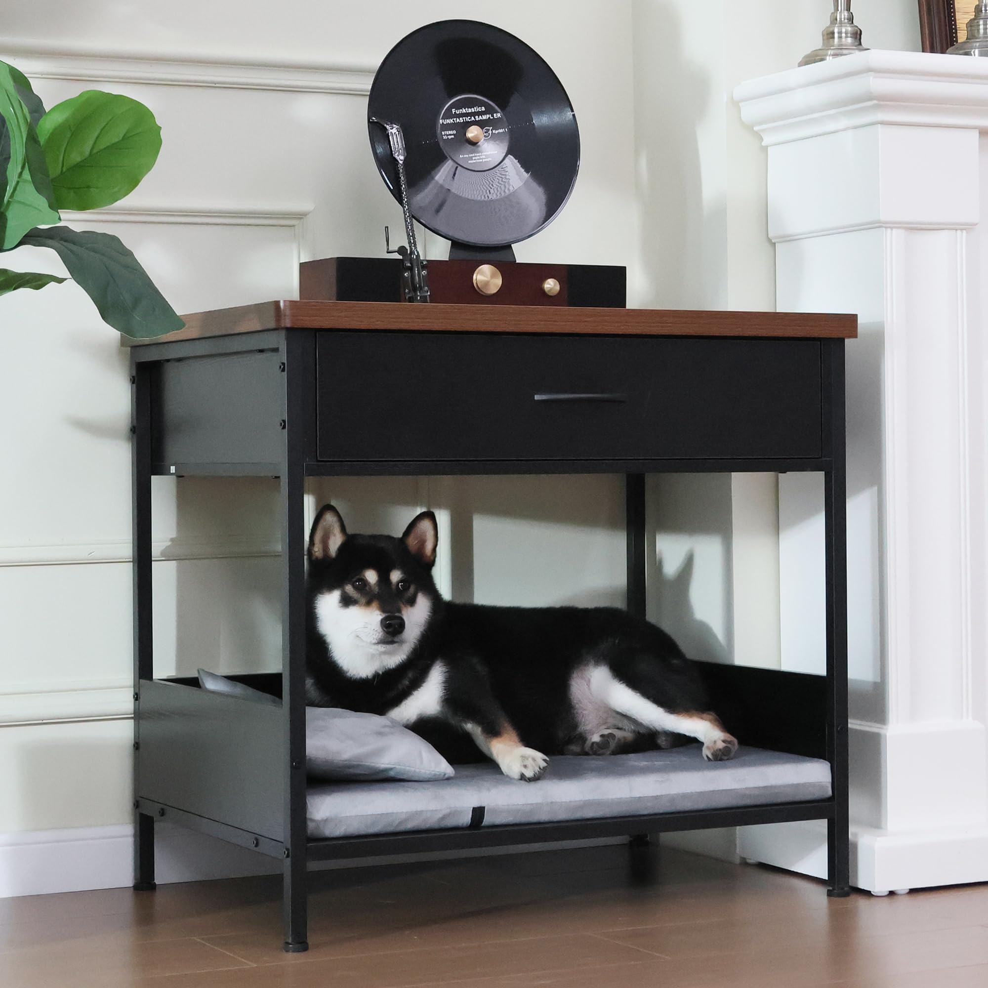 Dog Bed End Table with Storage Drawer