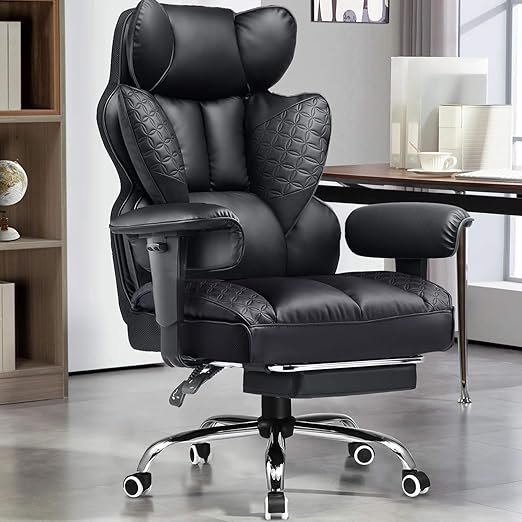 Big and Tall Office Chair 400lbs with Lumbar Support
