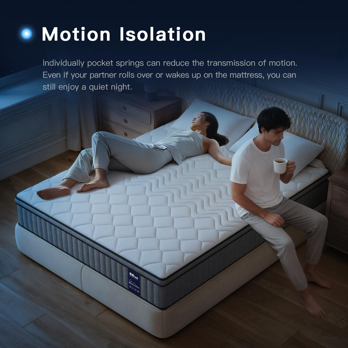 12 Inch Hybrid Queen Mattress with Gel Memory Foam