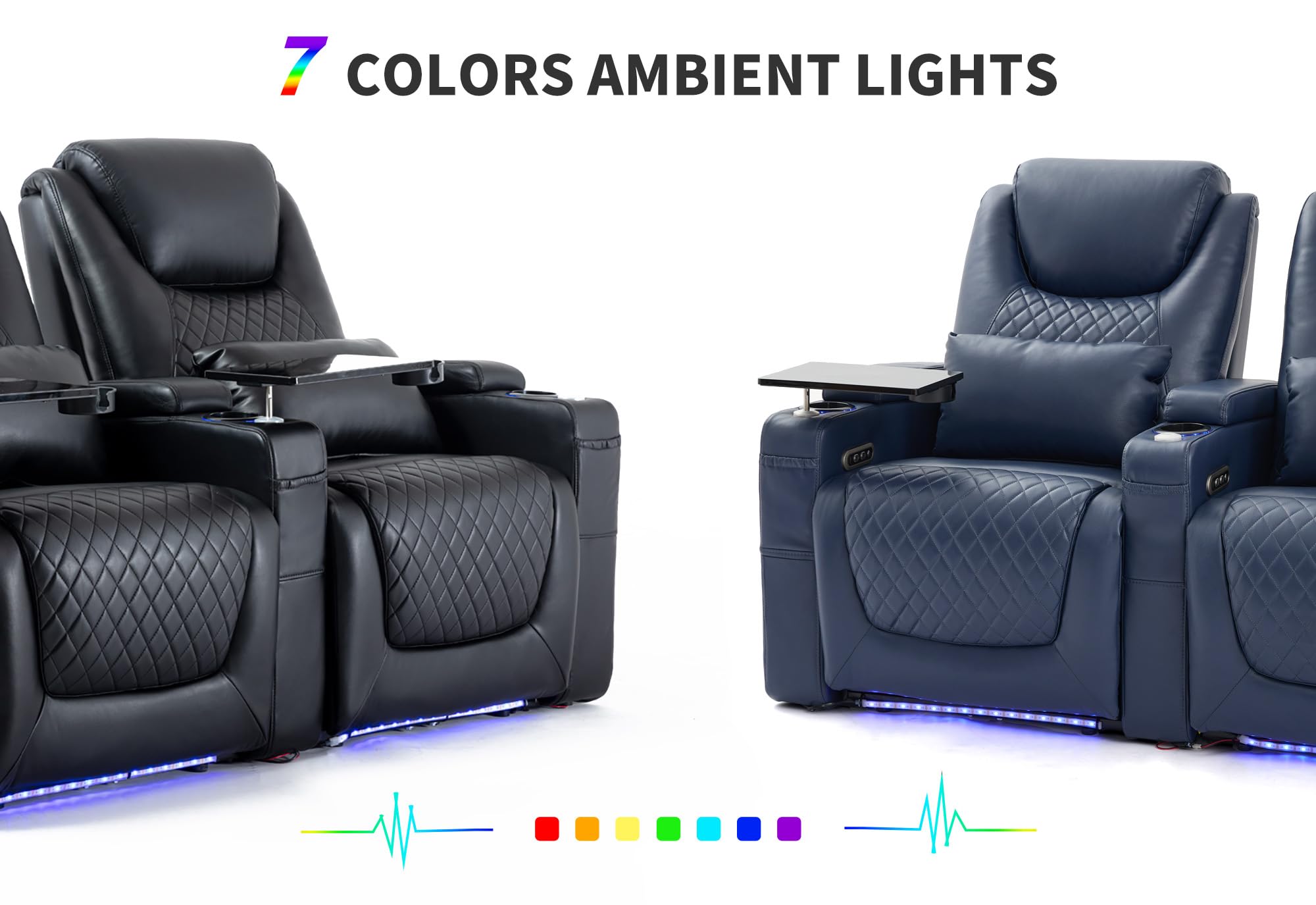 Home Theater Seating with LED Lighting