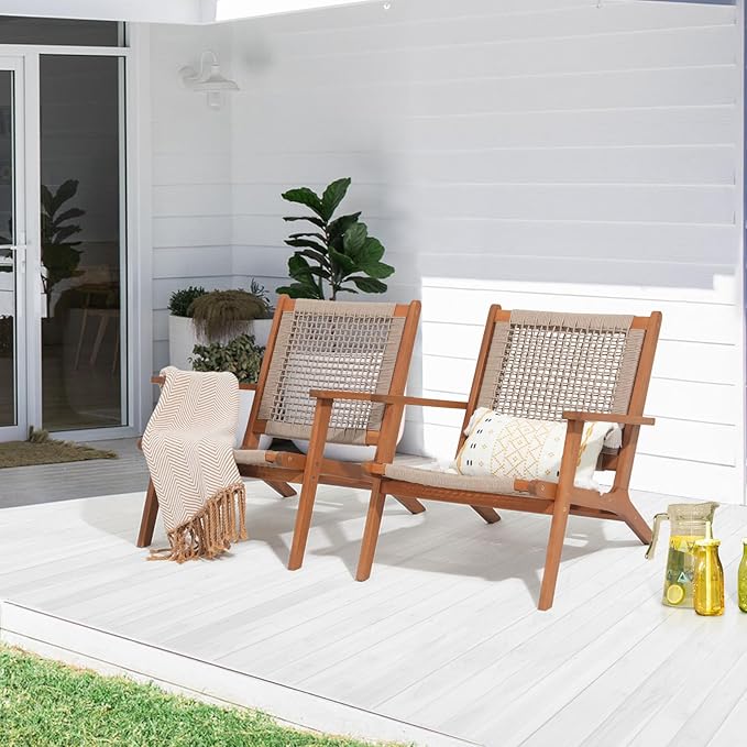 Mid-Century Modern Accent Armchair Set of 2