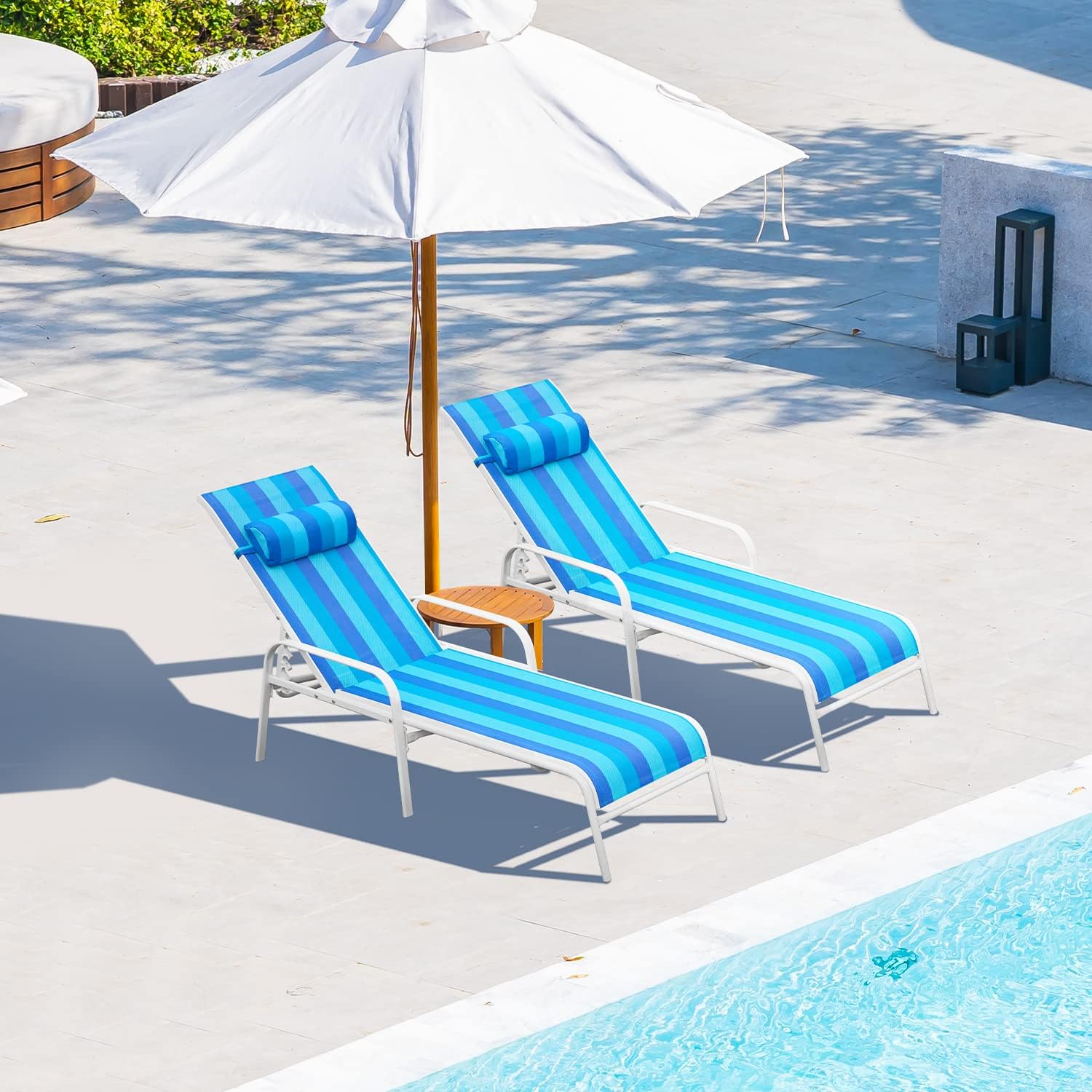 All-Weather Textiline Recliner Chairs Set of 2
