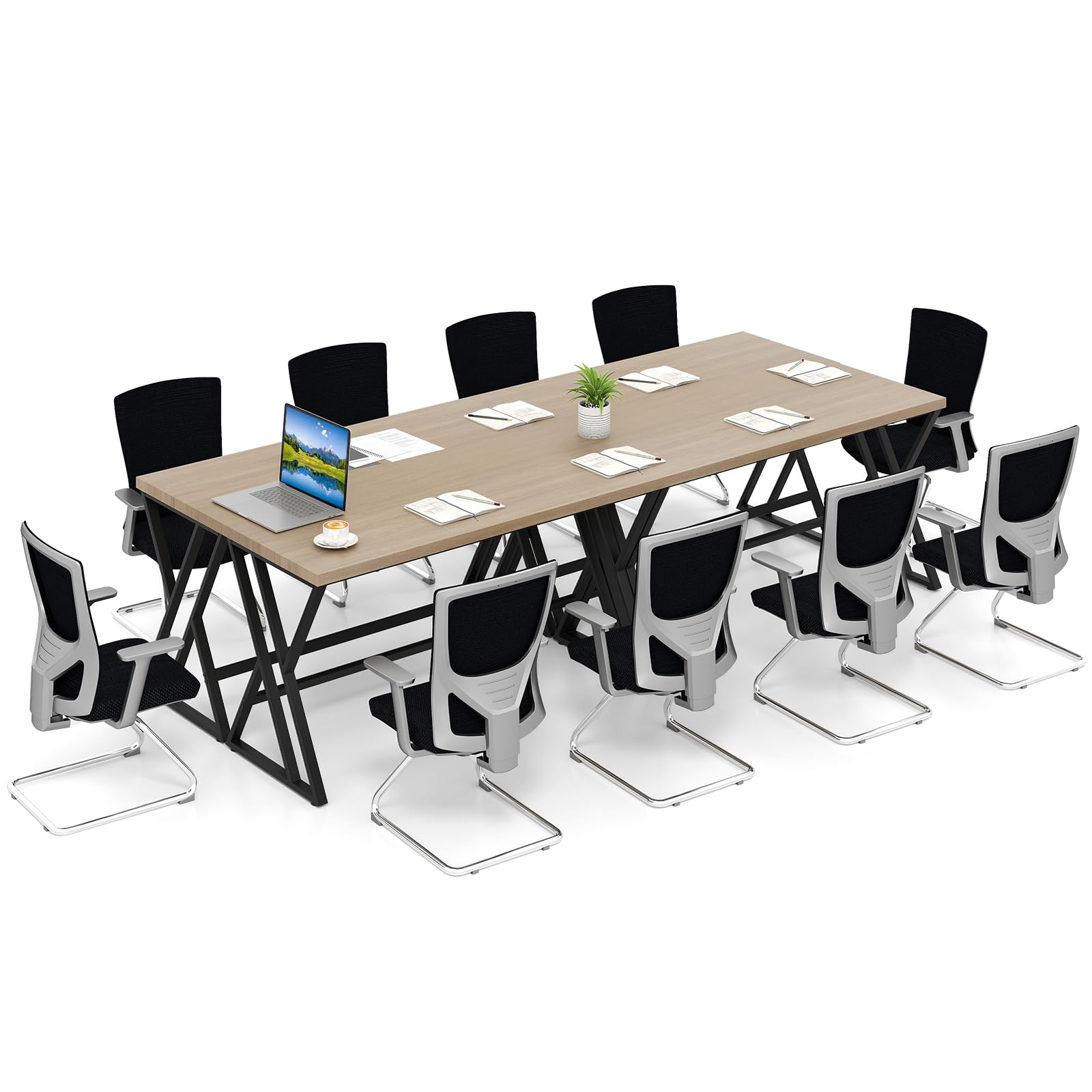 Modern Conference Table 10 FT Rectangle Meeting Desk