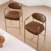 Counter Height Bar Stools Set of 2 with Arms