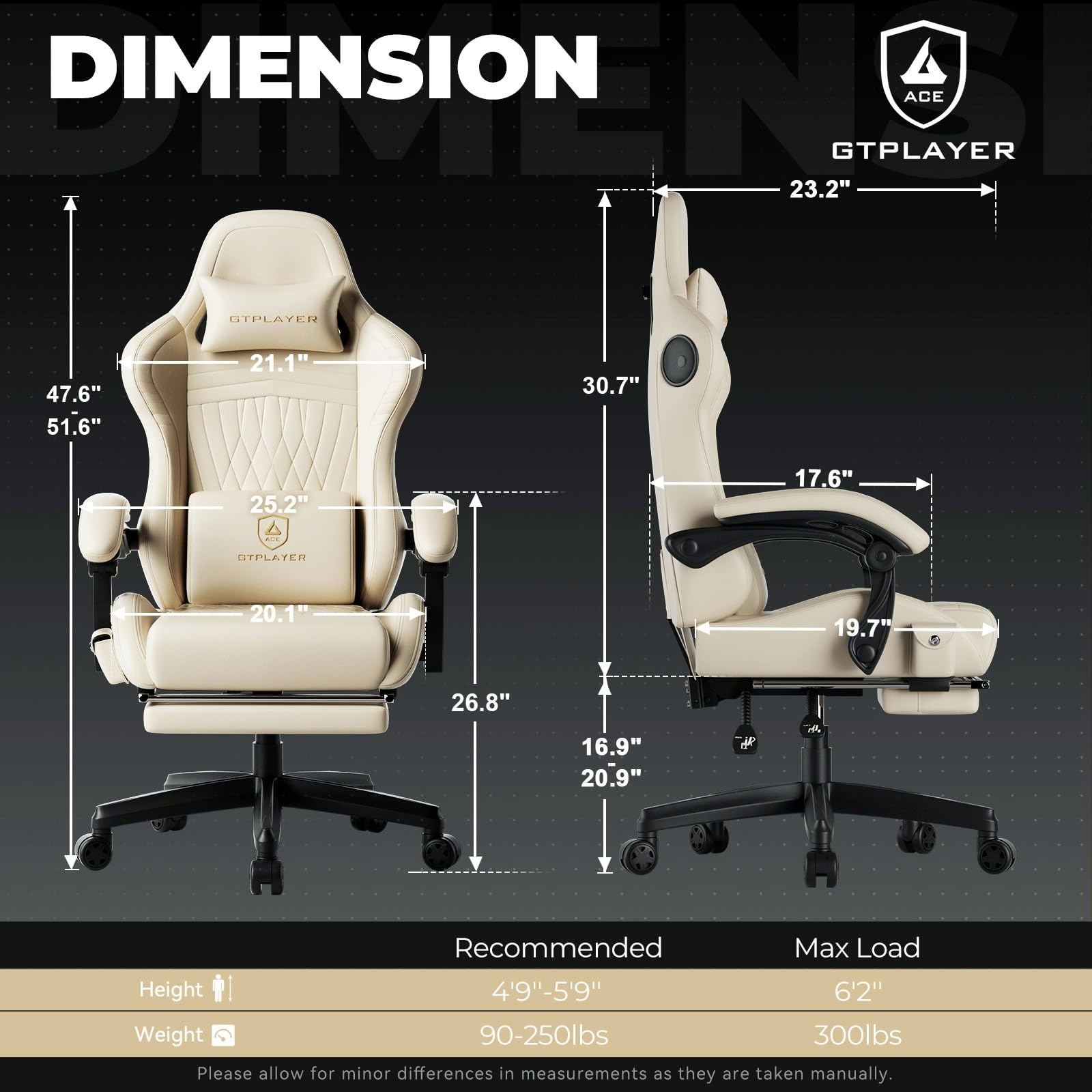 Music Gaming Chair with Built-in Speakers and Bluetooth