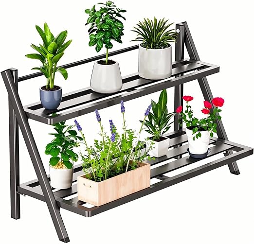 3-Tier Aluminum Plant Stand for Indoor Outdoor Use