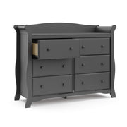 Avalon 6-Drawer Double Dresser Gray