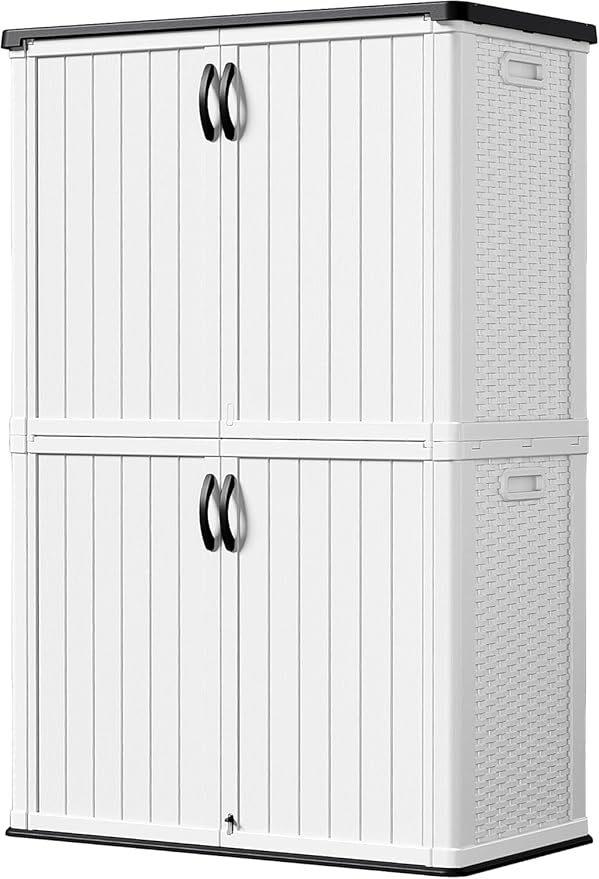 26 Cu Ft Outdoor Storage Cabinet Waterproof Lockable