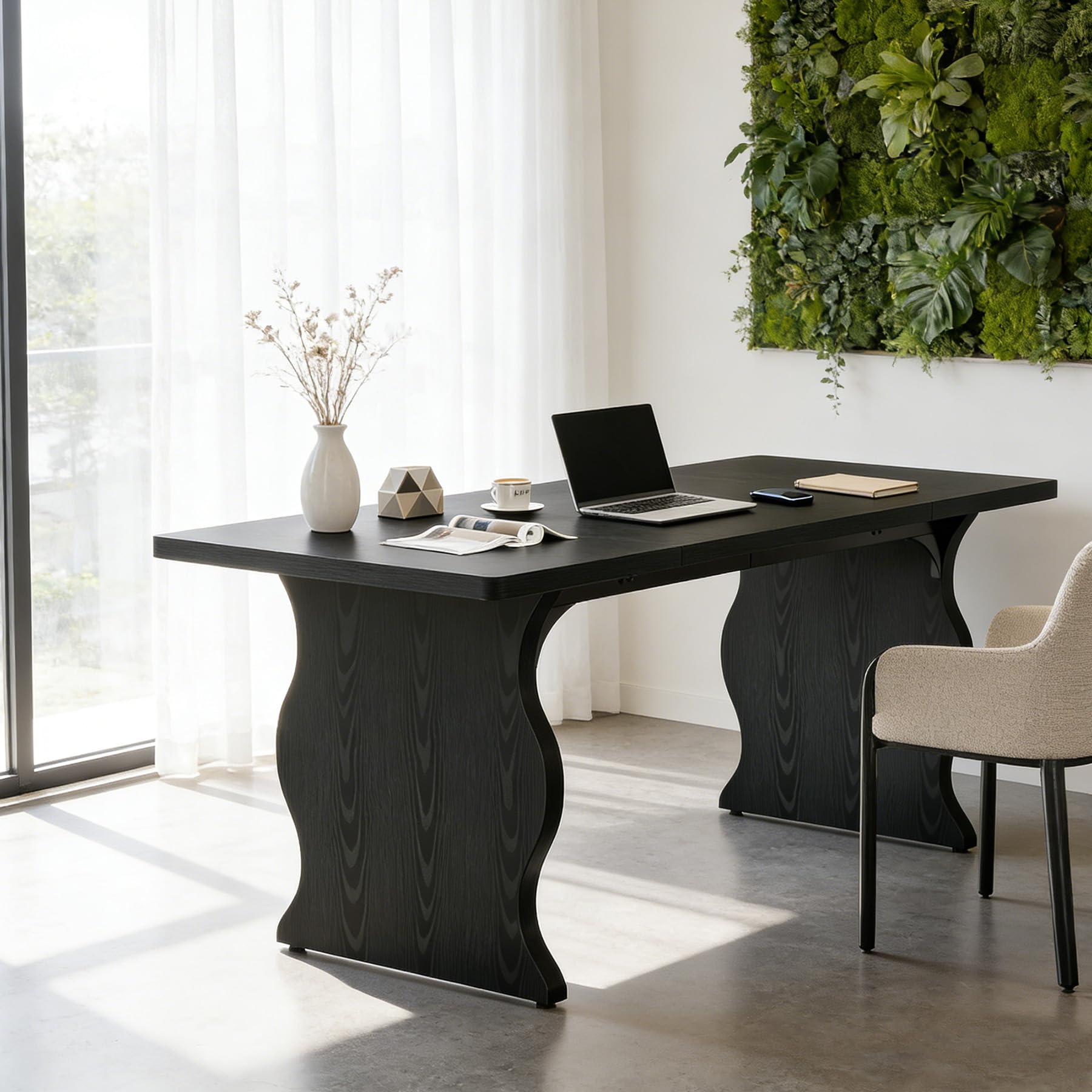 63" Executive Computer Desk - Large Home Office Workstation