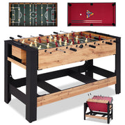 54" 2-in-1 Multi Game Table - Billiards & Foosball Combo