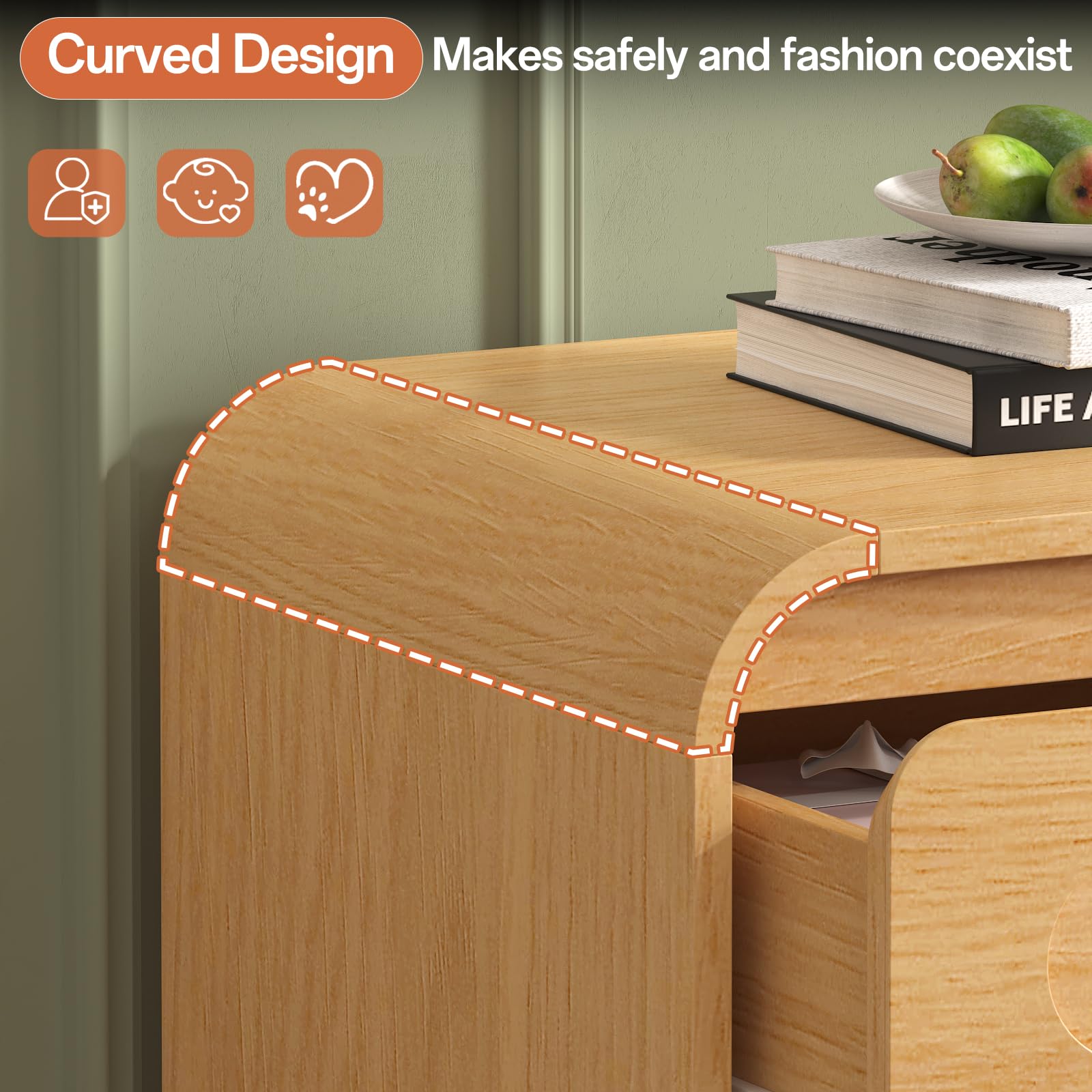 3 Drawer Dresser with Pre-Installed Slides