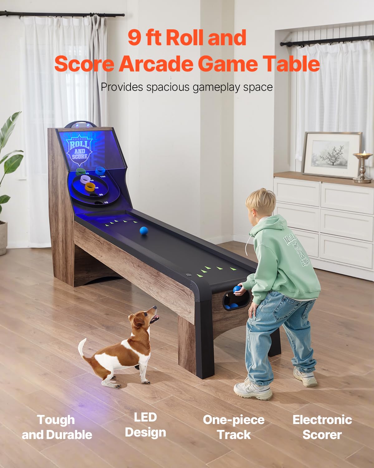 9' Roll and Score Arcade Game Table