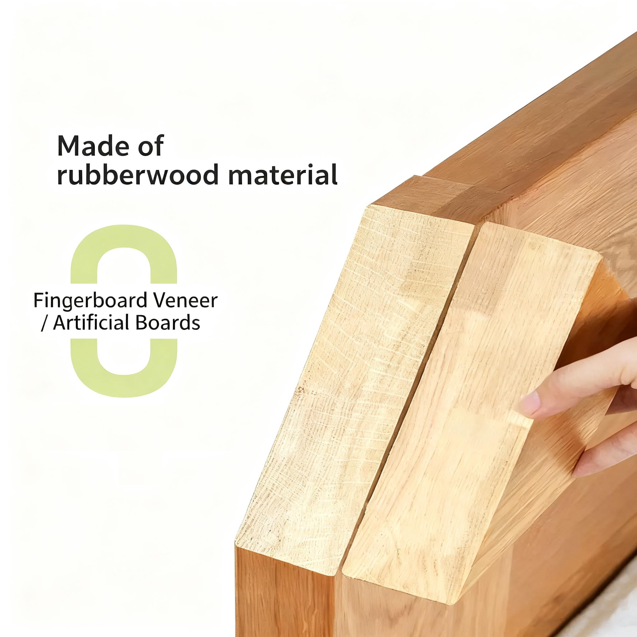 Solid Wood Coat Rack with 10 Hooks