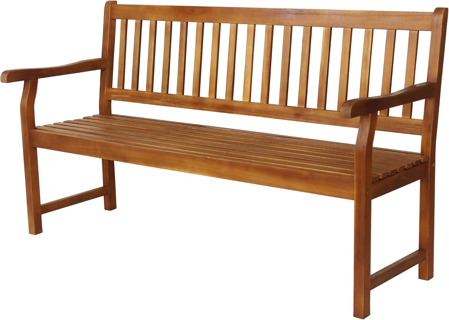 Laurel 59" 3-Seat Acacia Wood Garden Bench