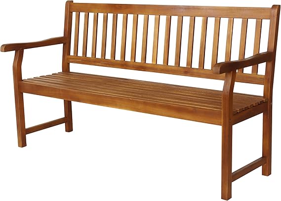 Acacia Wood Outdoor Garden Bench