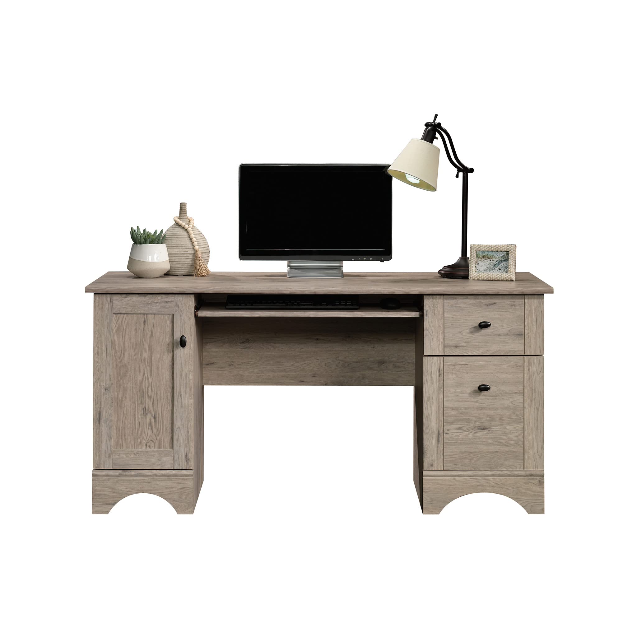 Home Office Desk with Drawer - Laurel Oak Finish