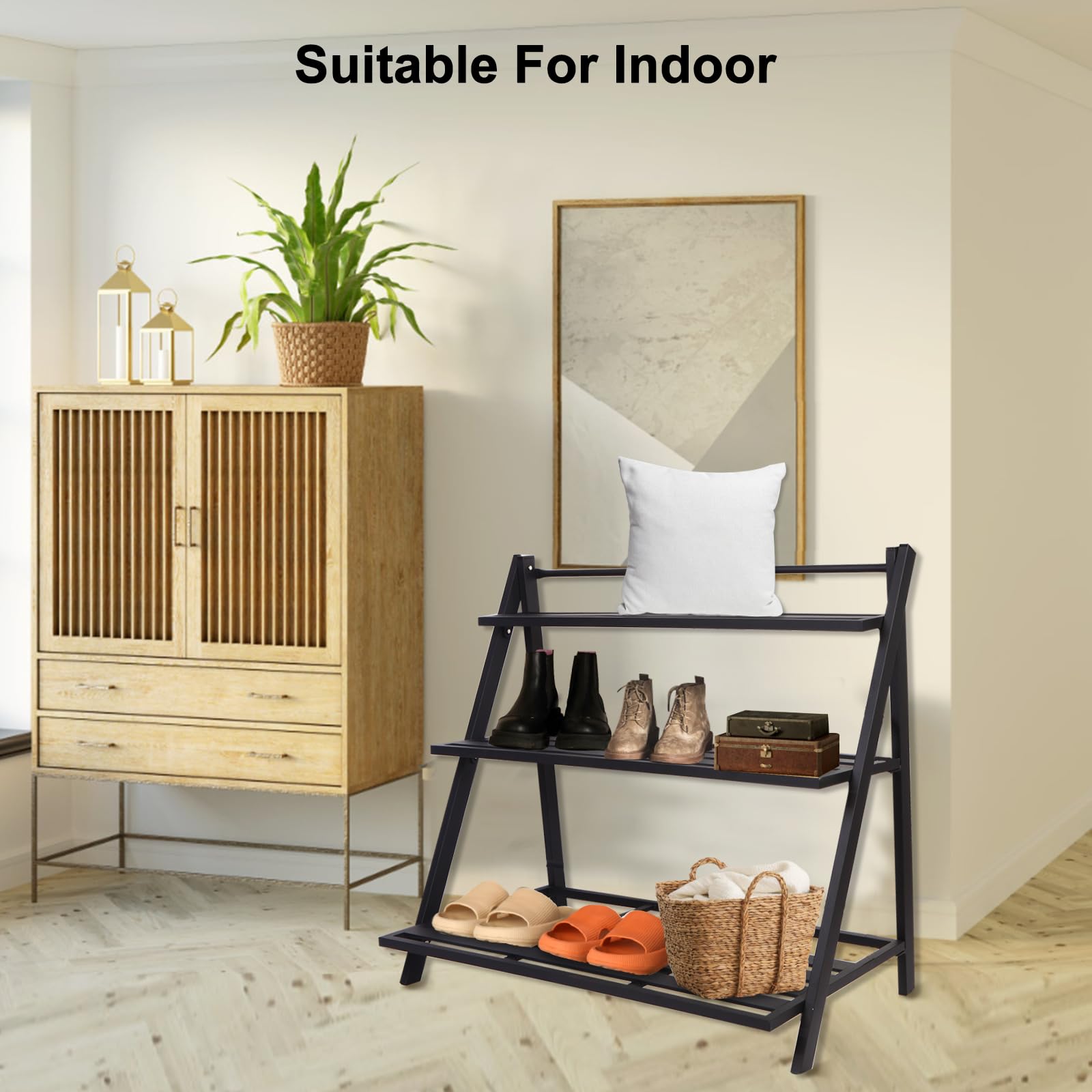 3-Tier Aluminum Plant Stand for Indoor Outdoor Use