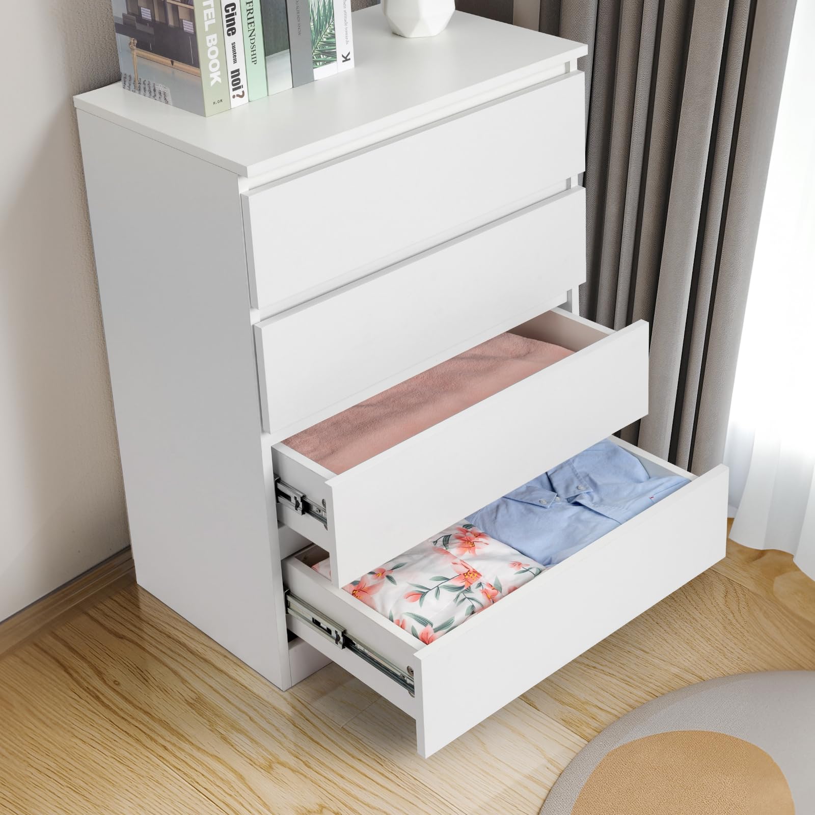 4-Drawer Dresser with Anti-Tipping Device