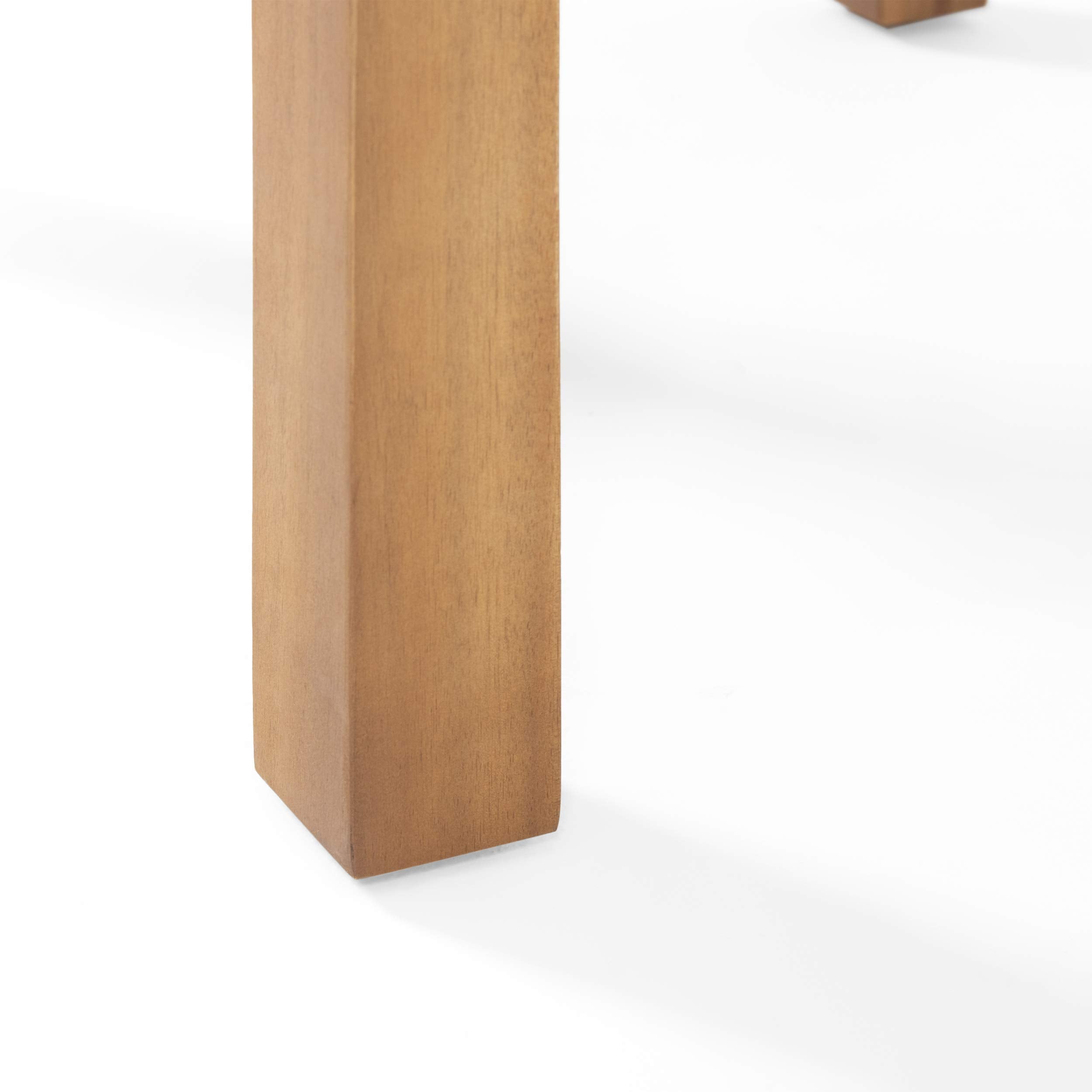 Acacia Wood Outdoor End Table Brown Patina