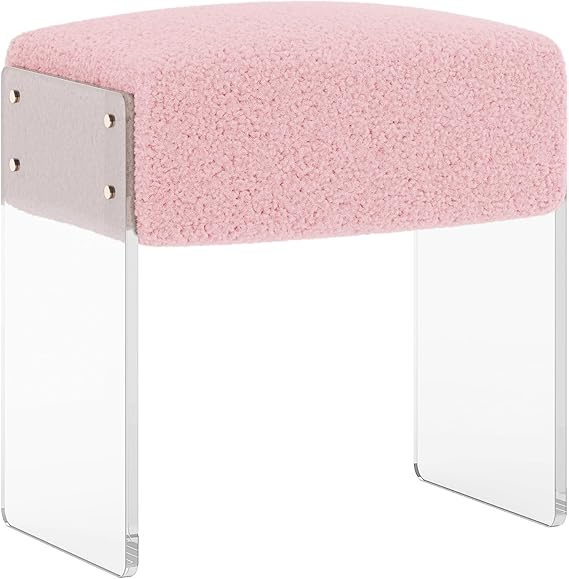 Vanity Stool Chair with Acrylic Legs
