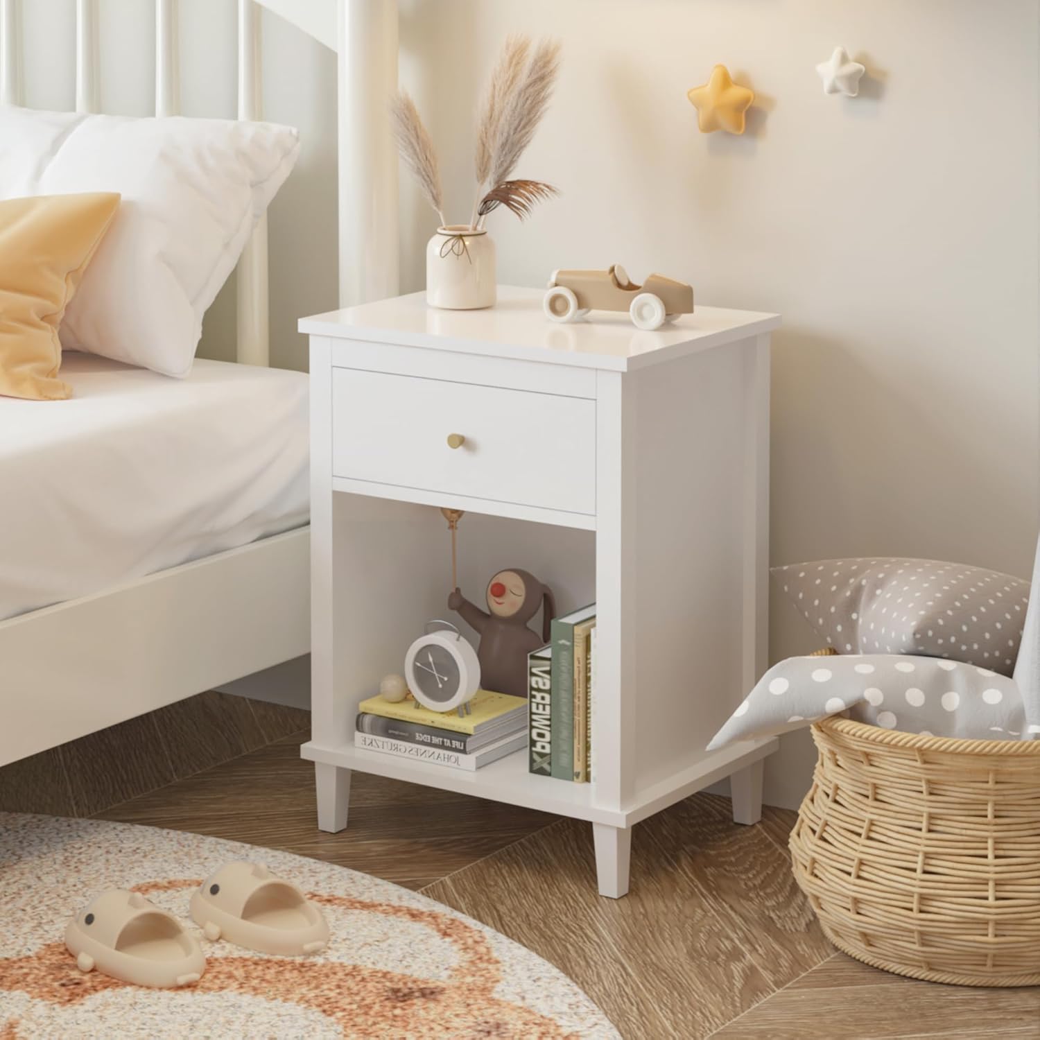 Kids Nightstand with Drawer