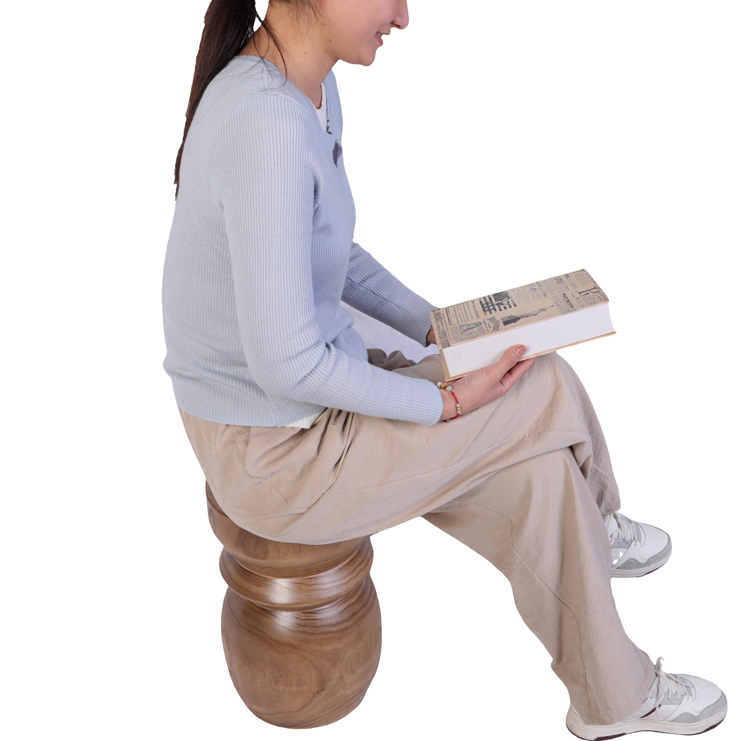 Handcrafted Tree Stump Side Table