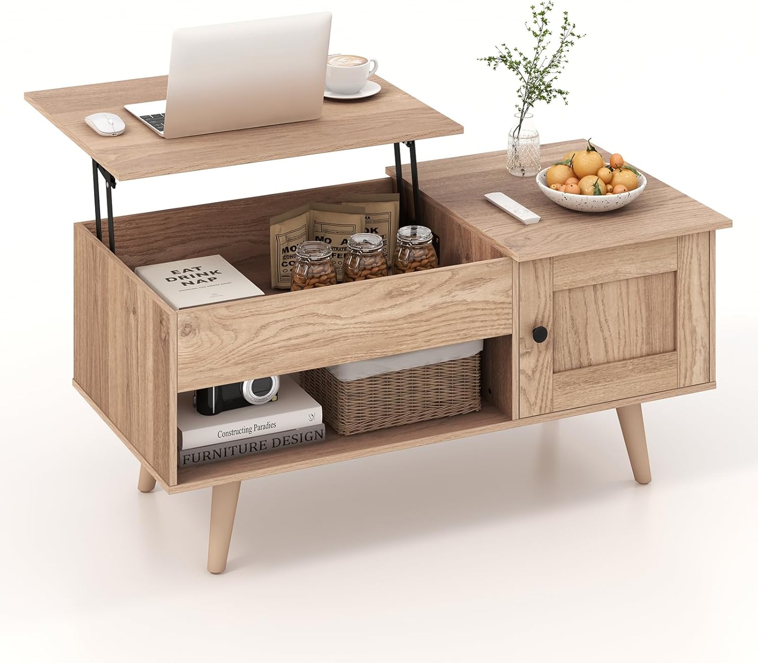 Lift Top Coffee Table with Hidden Storage