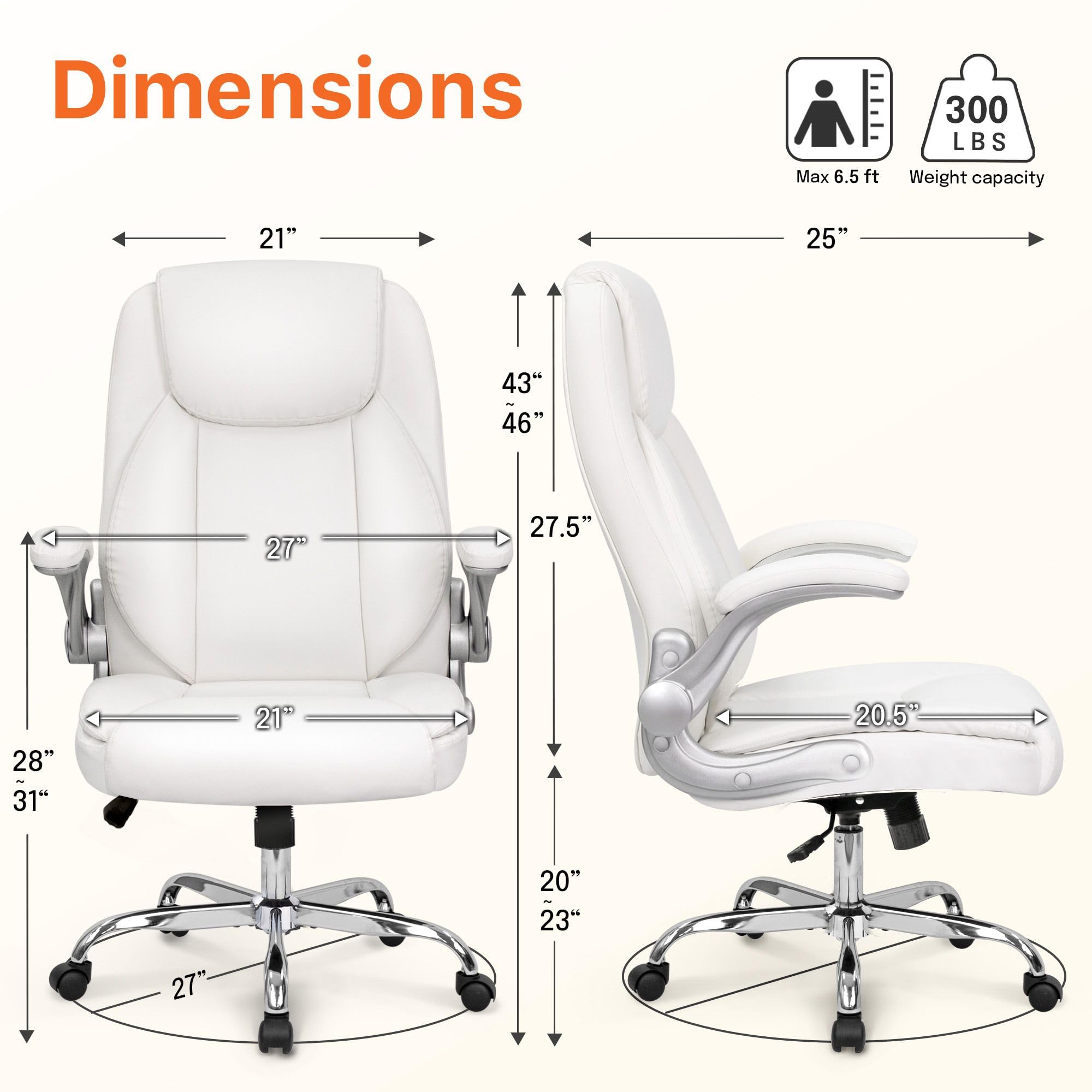 Ergonomic Office Chair with High Back Support