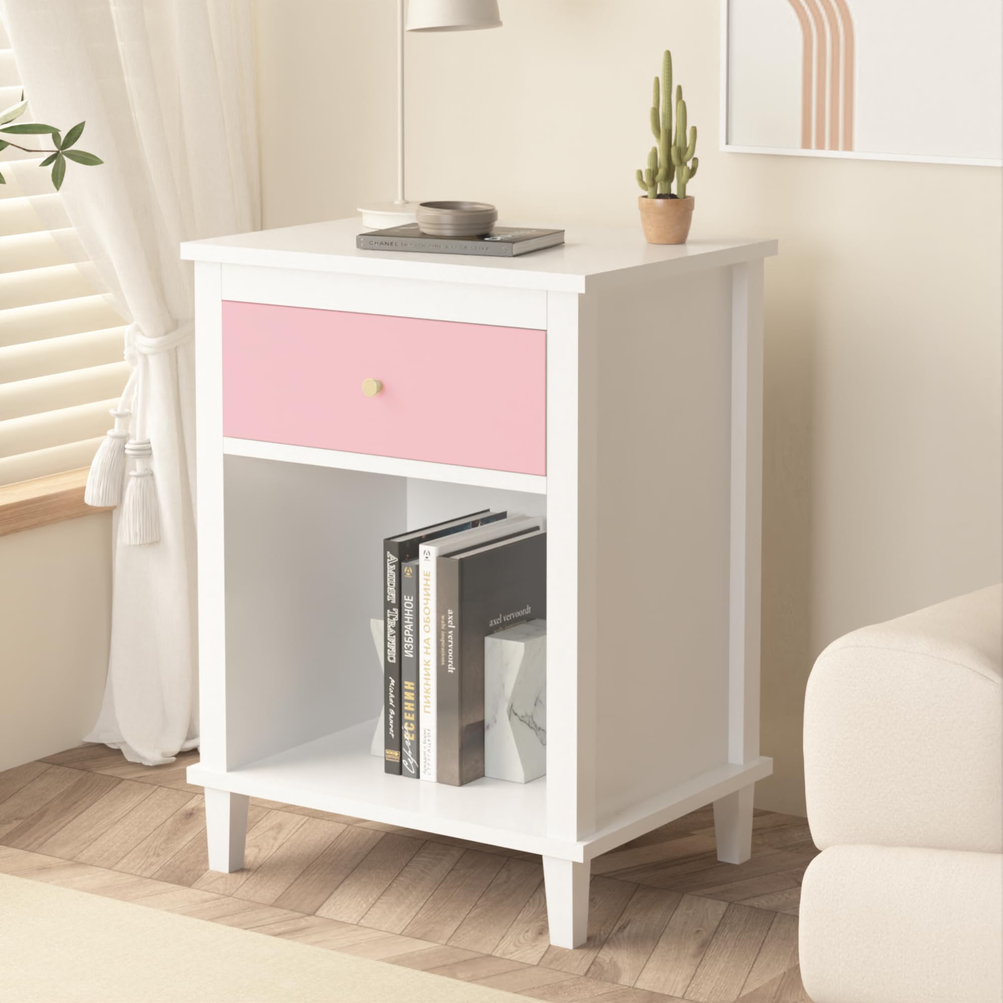 Kids Nightstand with Drawer