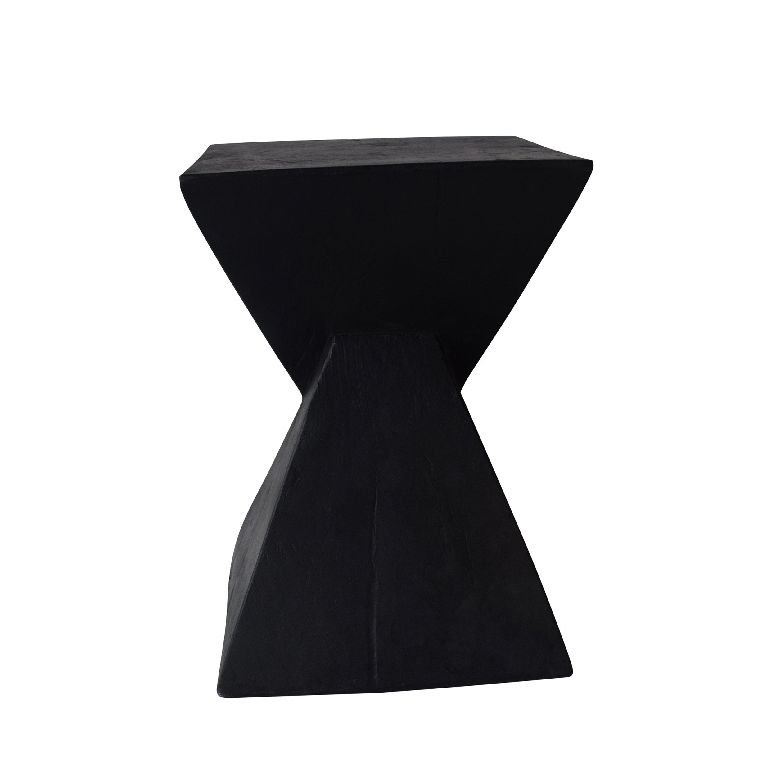 Lightweight Concrete Accent Table Black