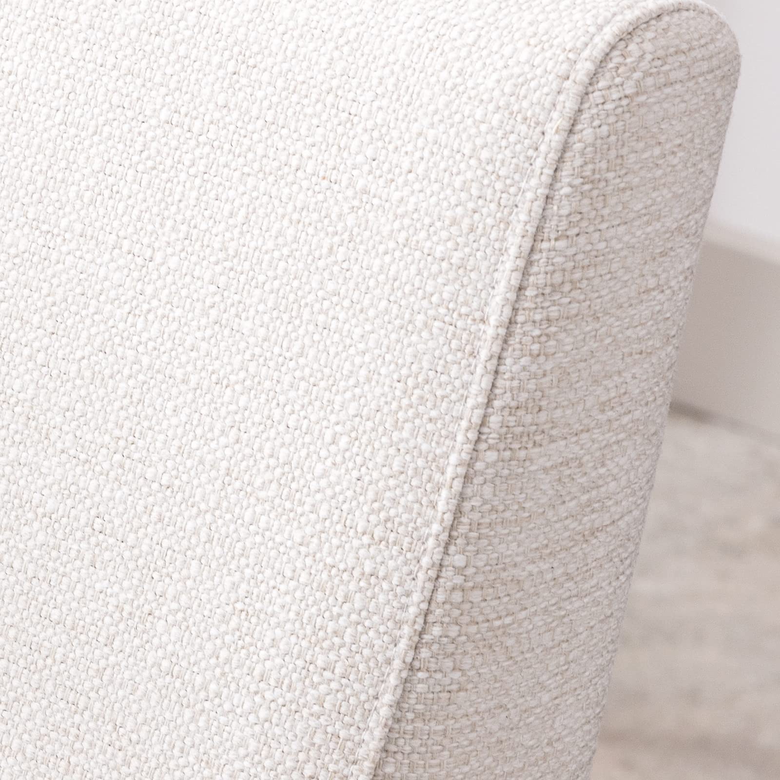 Mid-Century Modern Linen Accent Chair