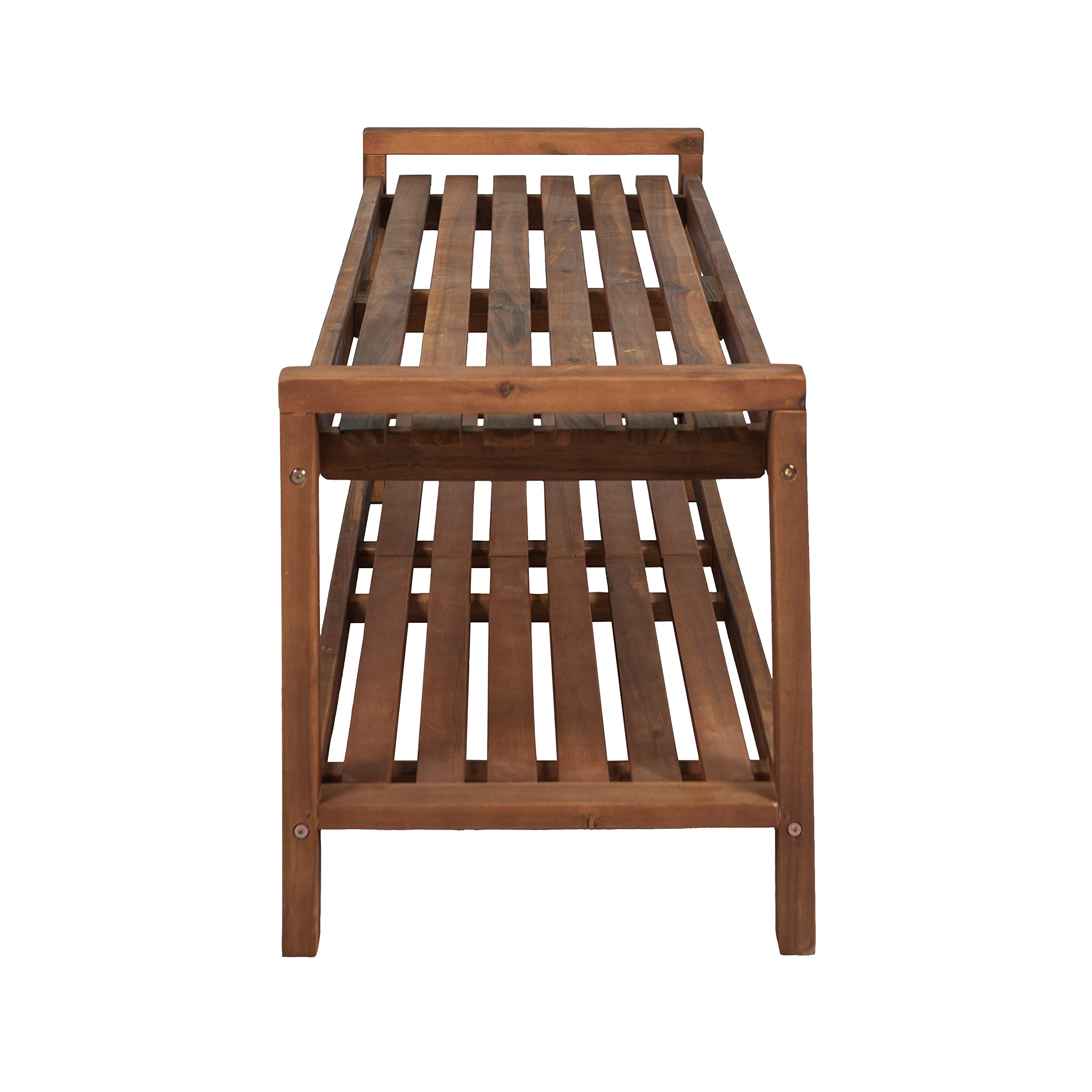 3-Seat Acacia Wood Outdoor Garden Bench
