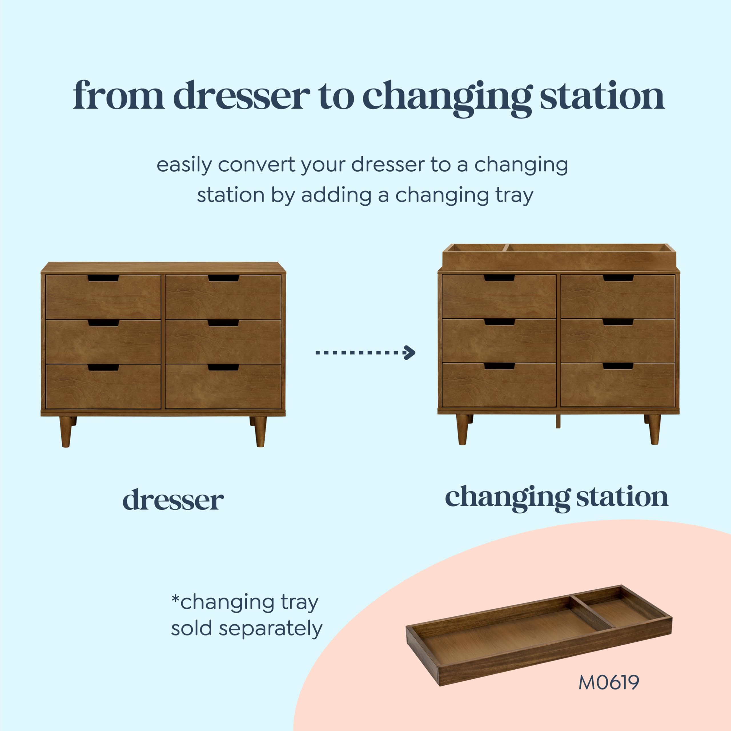 Marley 6-Drawer Dresser - Walnut