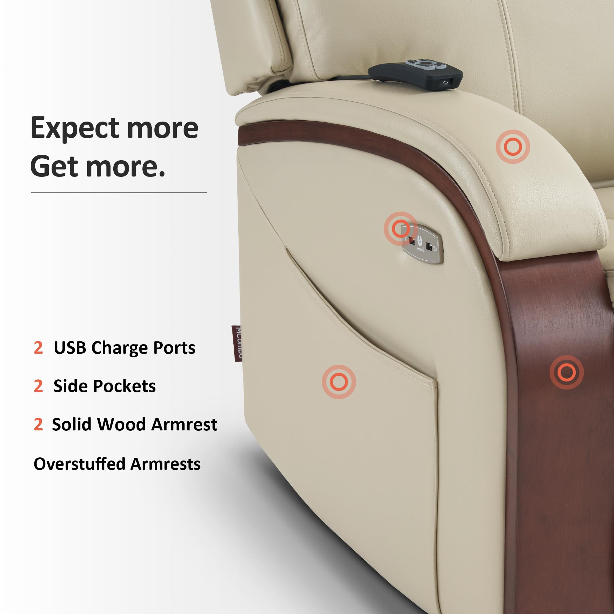 Power Lift Recliner with Massage and Heat